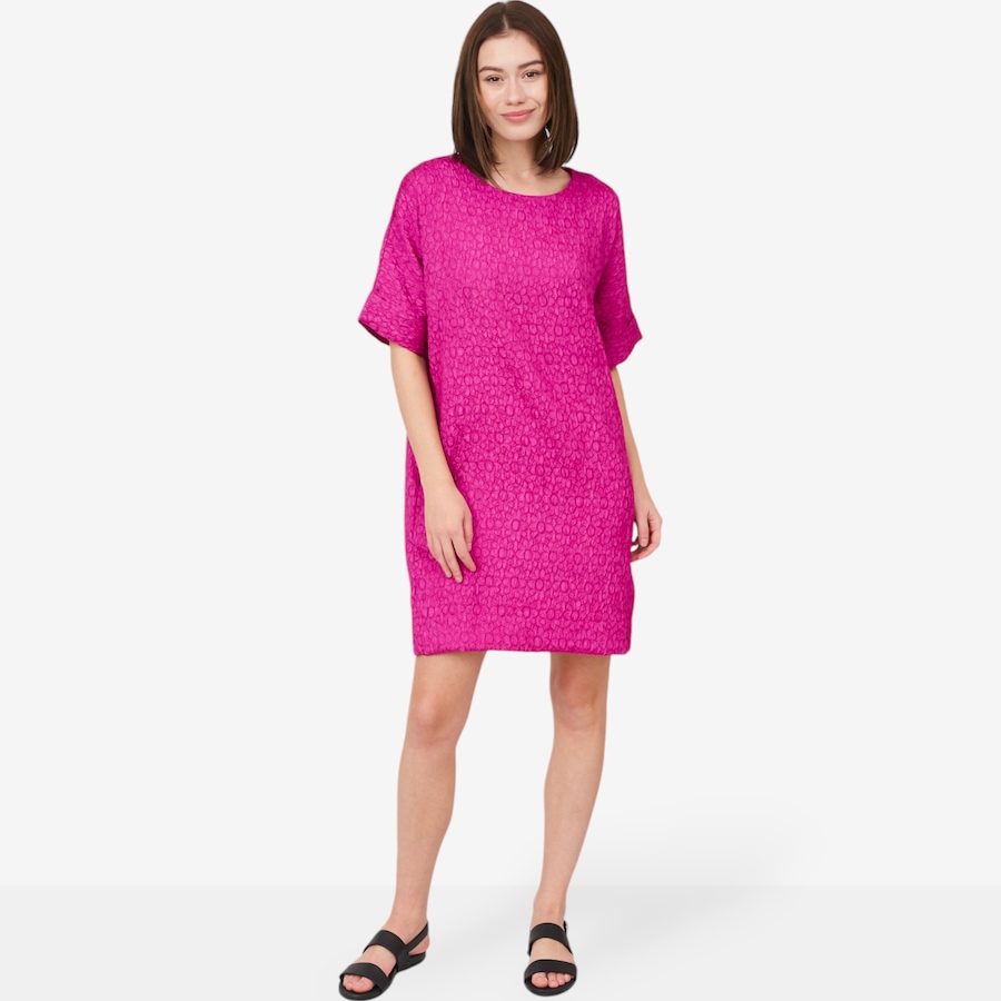 Image 103345_FUS.jpg, Product 103-345 / Price $69.33, N Natori Floral Crinkle Jacquard T-Shirt Dress from N Natori on TSC.ca's Fashion department