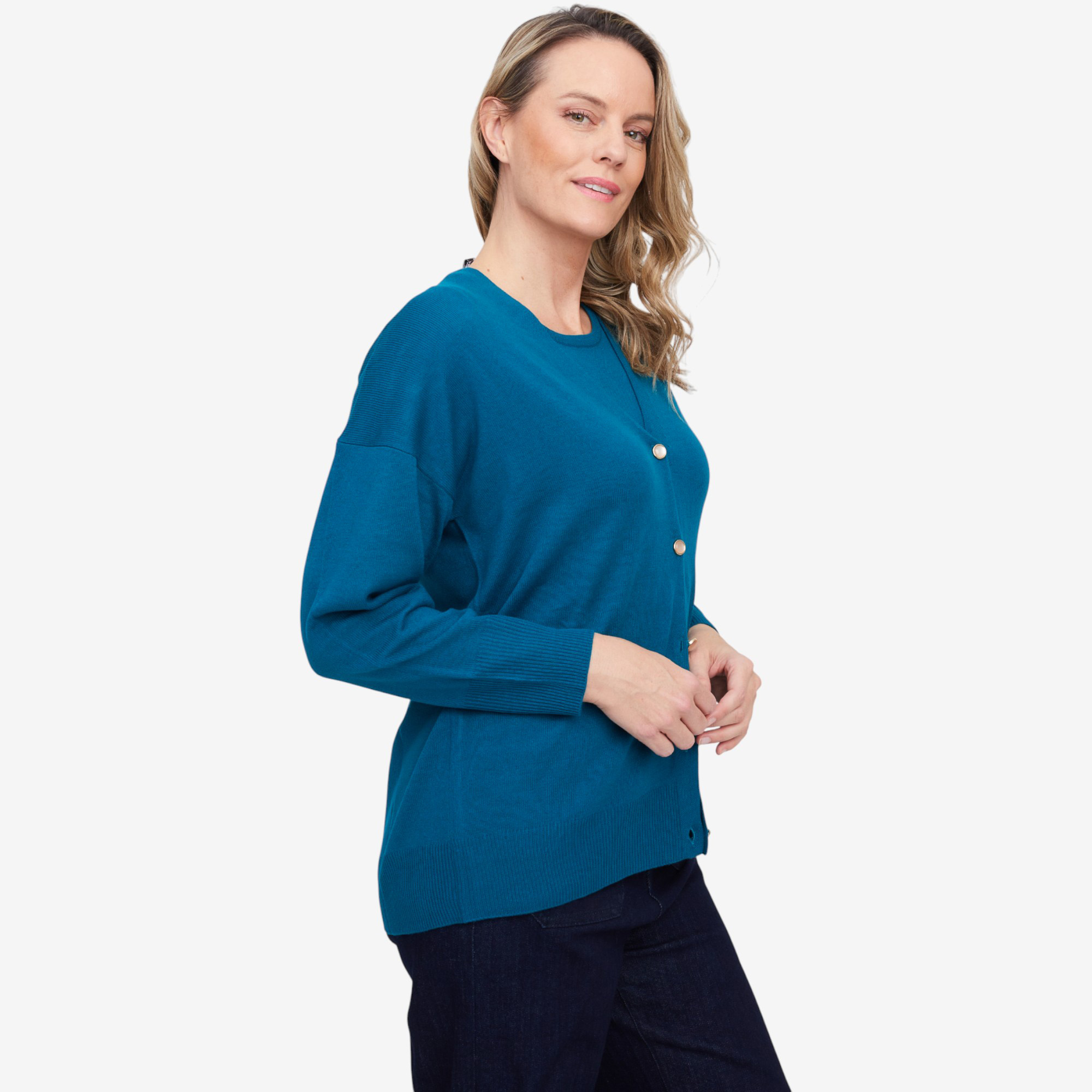 Guillaume Cozi Knit Cardi with Pearlized Buttons - TSC.ca