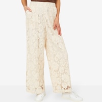 by Stacy London Pull-On Lace Cropped Pant