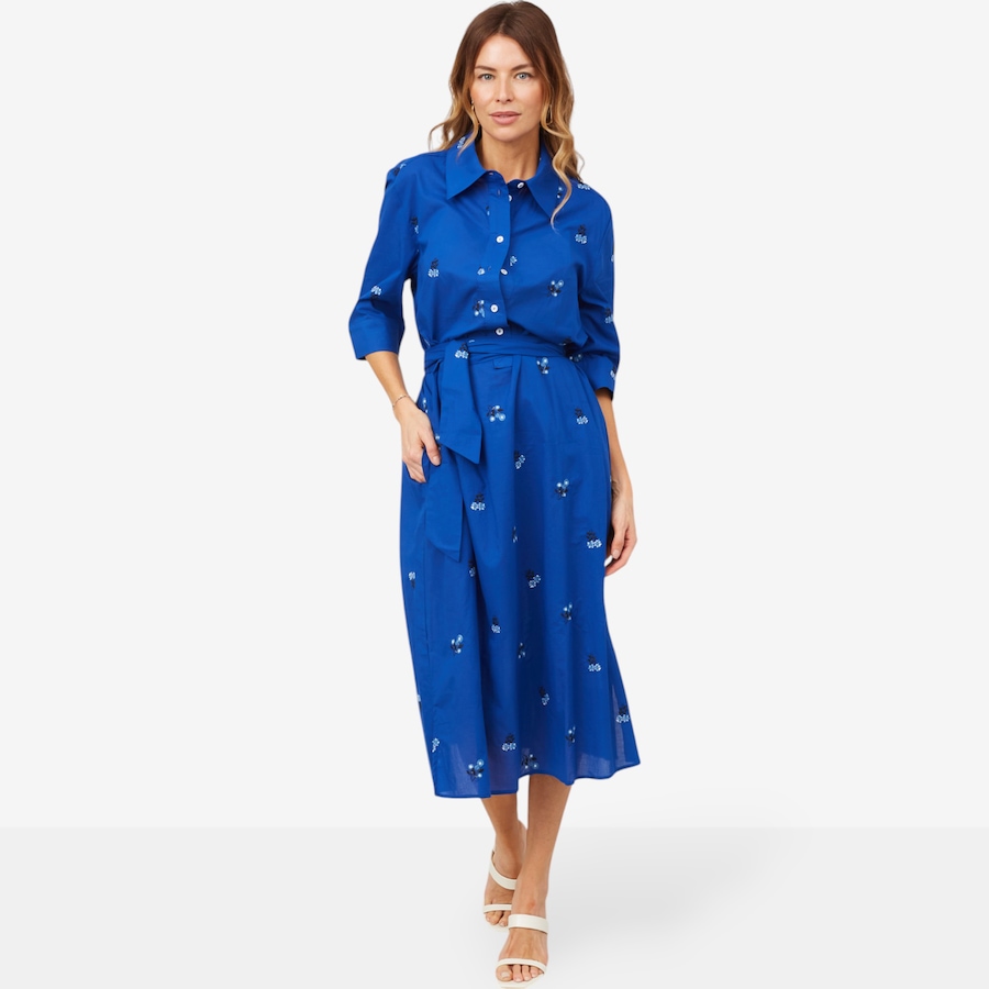 Image 103372_DPO.jpg, Product 103-372 / Price $69.88, by Stacy London Floral Embroidered Cotton Shirt Dress from by Stacy London on TSC.ca's Fashion department