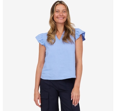 Astrid Leisure Flutter Sleeve Top
