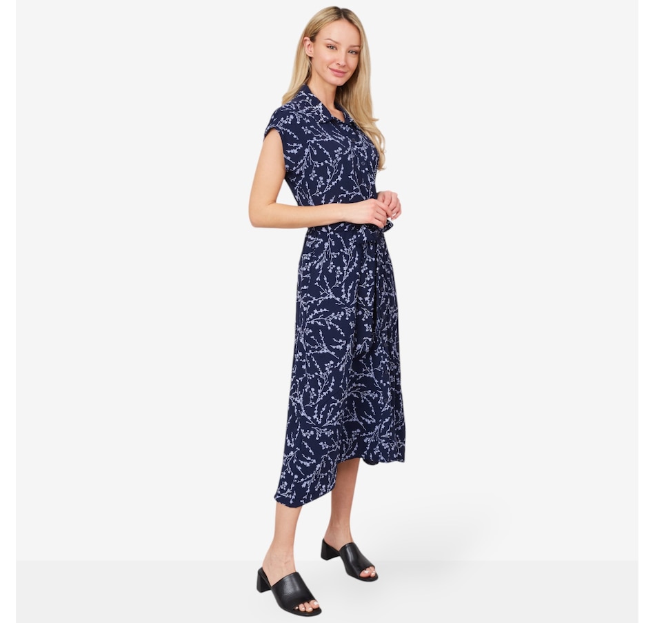 Image 103463_ALTMORE1.jpg, Product 103-463 / Price $54.99, Nina Leonard Collared Button Front Textured Wave Dress from Nina Leonard on TSC.ca's Clothing & Shoes department