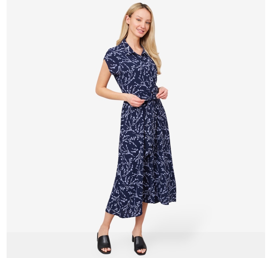 Image 103463_ALTMORE2.jpg, Product 103-463 / Price $54.99, Nina Leonard Collared Button Front Textured Wave Dress from Nina Leonard on TSC.ca's Clothing & Shoes department