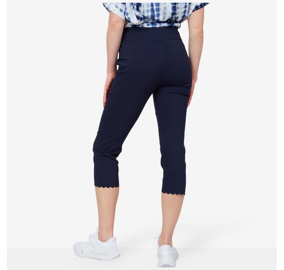 Image 103464_ALTMORE2.jpg, Product 103-464 / Price $29.33, Nina Leonard Scallop Hem Pull-On Straight Leg Crop Pant from Nina Leonard on TSC.ca's Fashion department