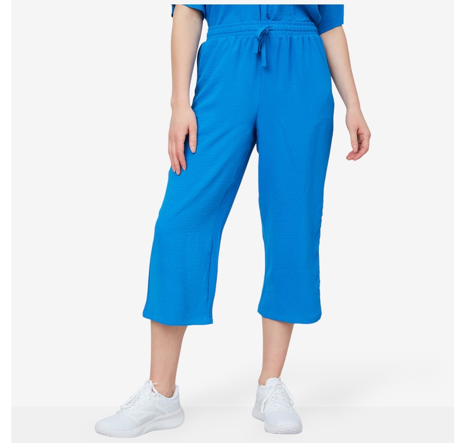 Image 103484_OCSUR.jpg, Product 103-484 / Price $29.33, Nina Leonard Textured Wave Cropped Pant from Nina Leonard on TSC.ca's Fashion department