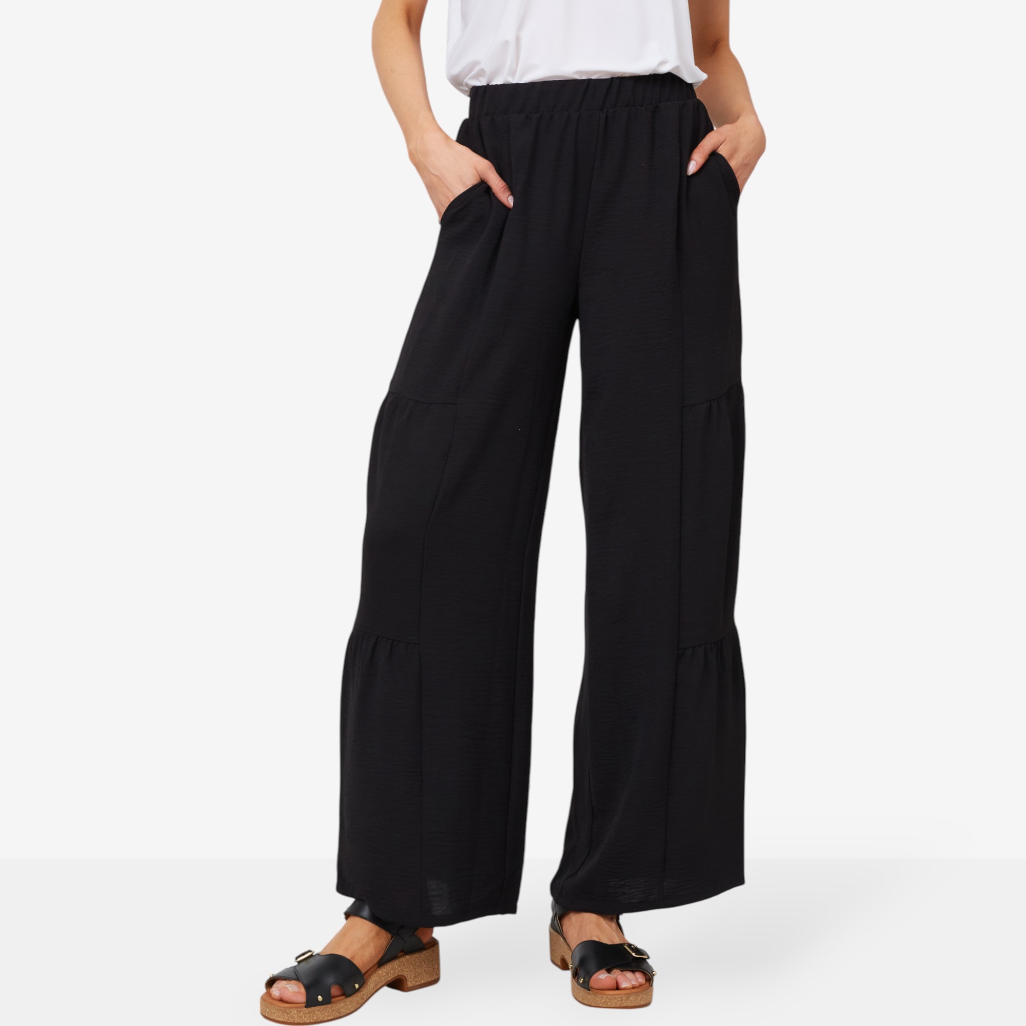 Nina Leonard Wide Leg Palazzo Pant - TSC.ca