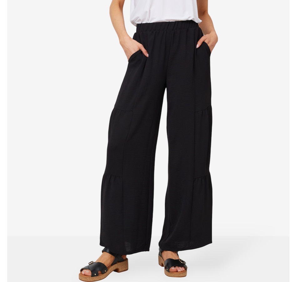 Image 103485_BLK.jpg, Product 103-485 / Price $24.33, Nina Leonard Wide Leg Palazzo Pant from Nina Leonard on TSC.ca's Fashion department