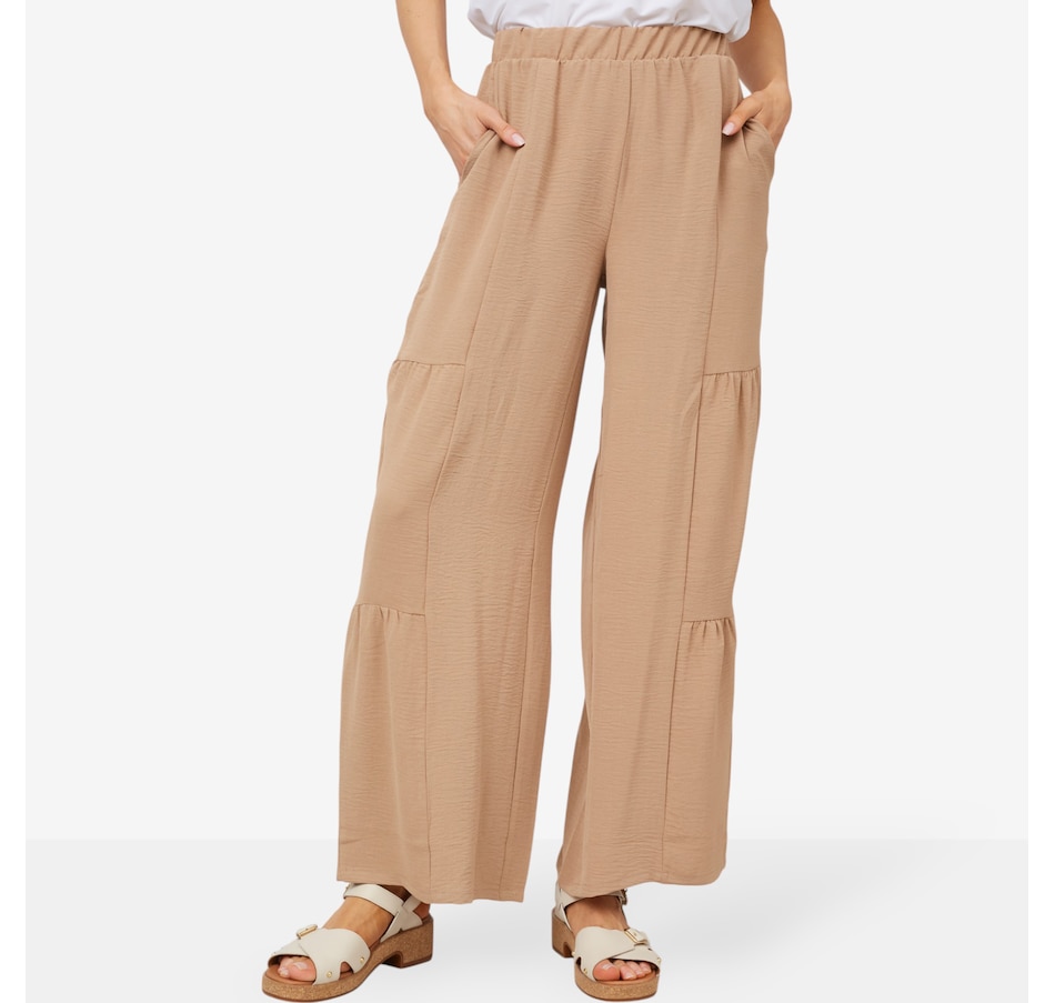 Image 103485_TN.jpg, Product 103-485 / Price $24.33, Nina Leonard Wide Leg Palazzo Pant from Nina Leonard on TSC.ca's Fashion department