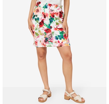 Nina Leonard Elastic Waist Skort