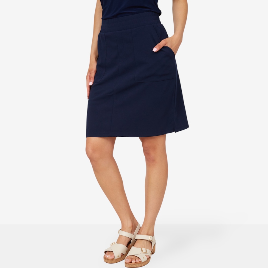 Image 103497_NVY.jpg, Product 103-497 / Price $19.33, Nina Leonard Elastic Waist Skort from Nina Leonard on TSC.ca's Fashion department