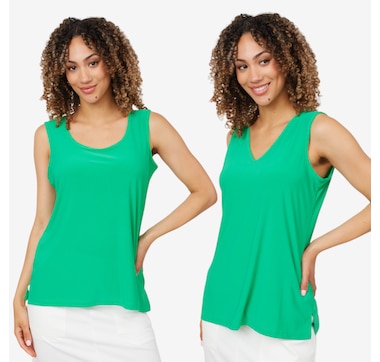 Product 103-502 / Price $39.99 , Nina Leonard Reversible Tank