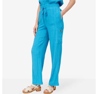 Product 103-505 / Price $59.99 , Nina Leonard Drawstring Waist Crushed Cargo Pant