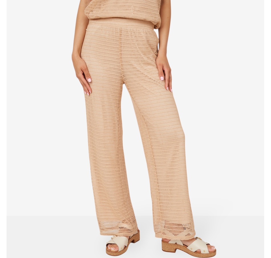 Nina Leonard Wide Leg Pant with Pockets