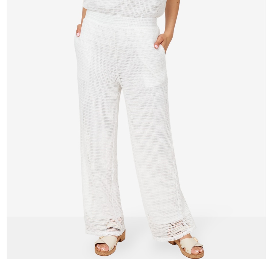 Nina Leonard Wide Leg Pant with Pockets
