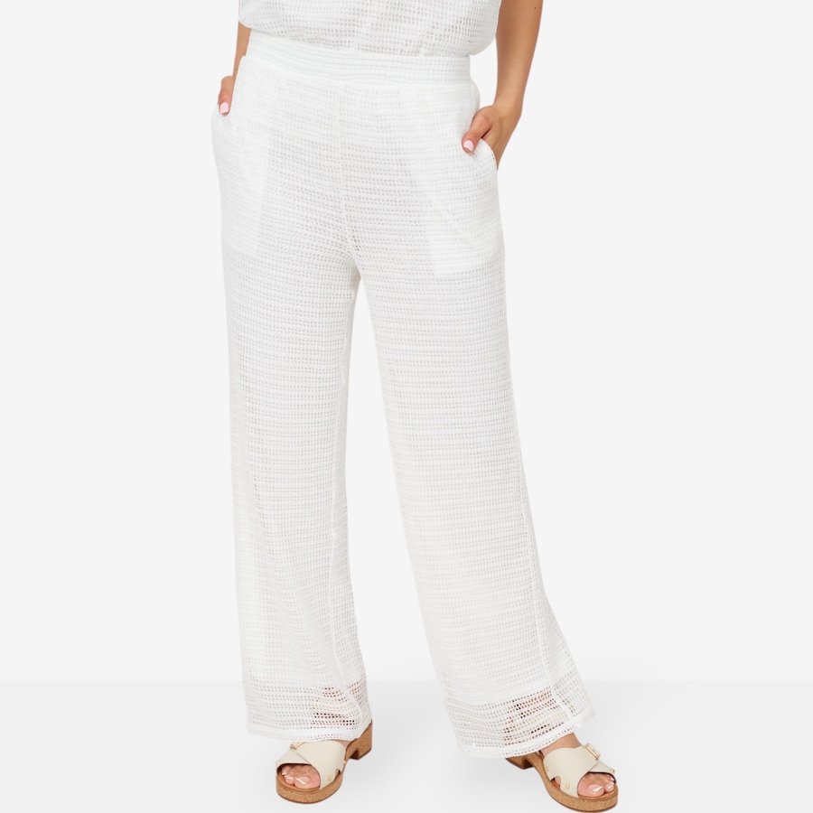 Image 103507_WHT.jpg, Product 103-507 / Price $24.33, Nina Leonard Wide Leg Pant with Pockets from Nina Leonard on TSC.ca's Fashion department