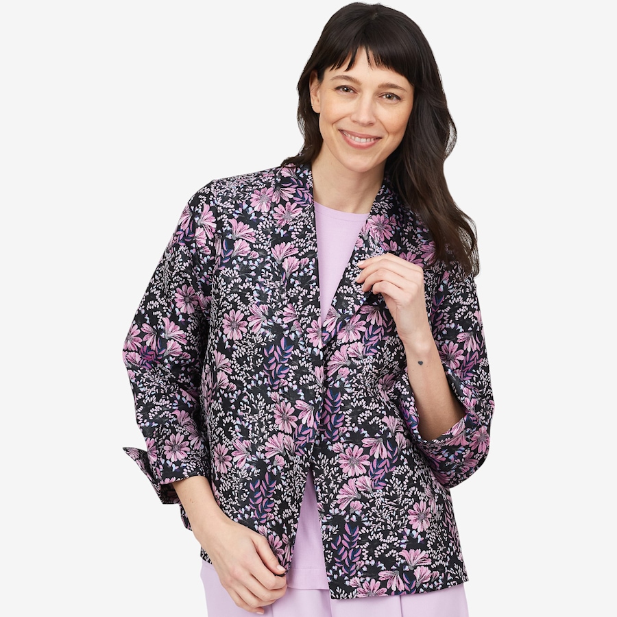 Image 103511_BKOR.jpg, Product 103-511 / Price $69.33, Wynne Style Jacquard Summer Topper from Wynnelayers on TSC.ca's Fashion department