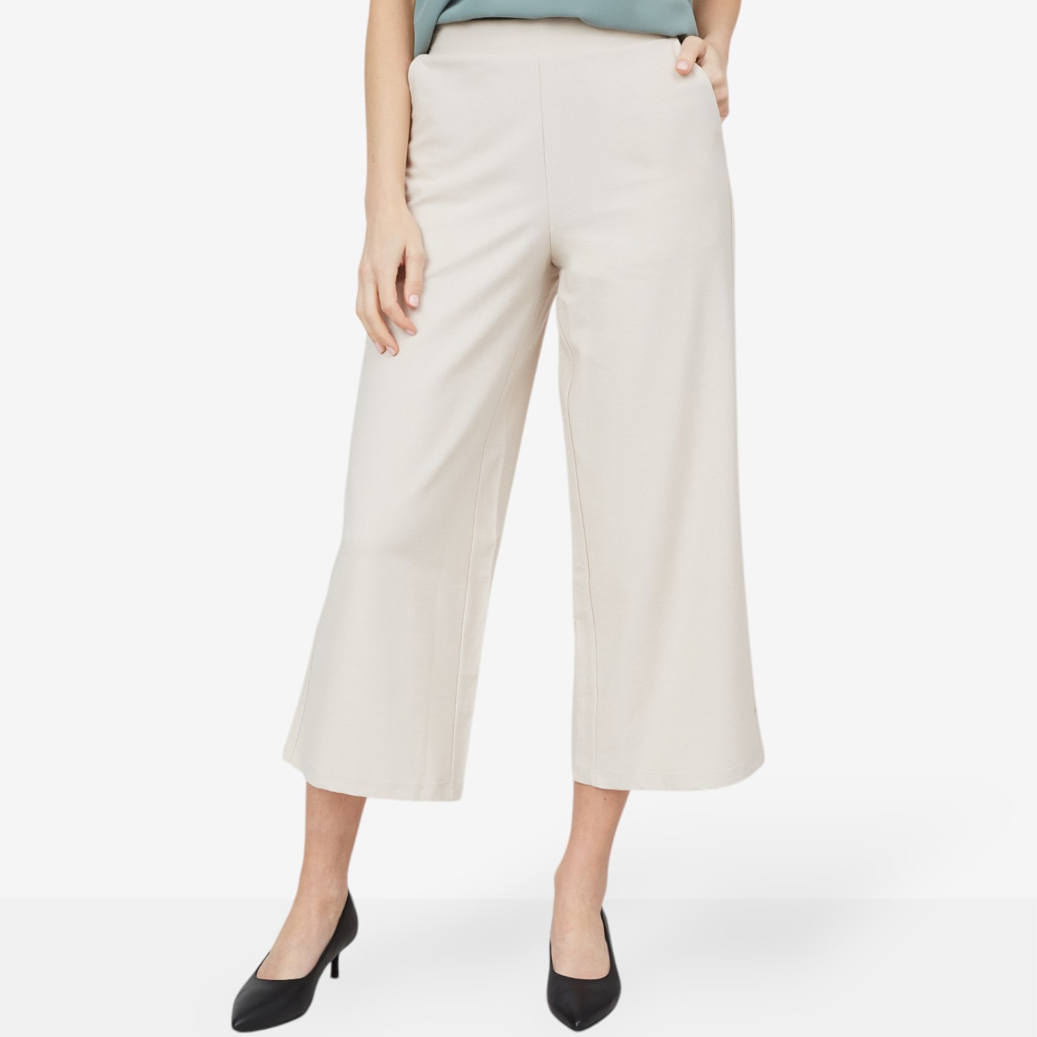 Wynne Style Essential Knit Crepe Wide Leg Pant - TSC.ca