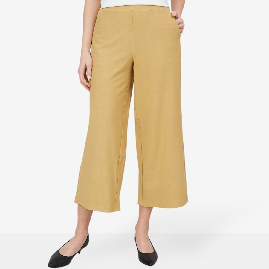 Image 103514_PRASD.jpg, Product 103-514 / Price $34.33, Wynne Style Essential Knit Crepe Wide Leg Pant from Wynnelayers on TSC.ca's Fashion department