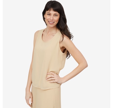 Wynne Style Chiffon Double Layer Tank
