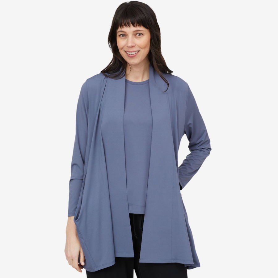 Image 103523_DKCH.jpg, Product 103-523 / Price $39.33, Wynne Style Matte Jersey Cardigan from Wynnelayers on TSC.ca's Fashion department