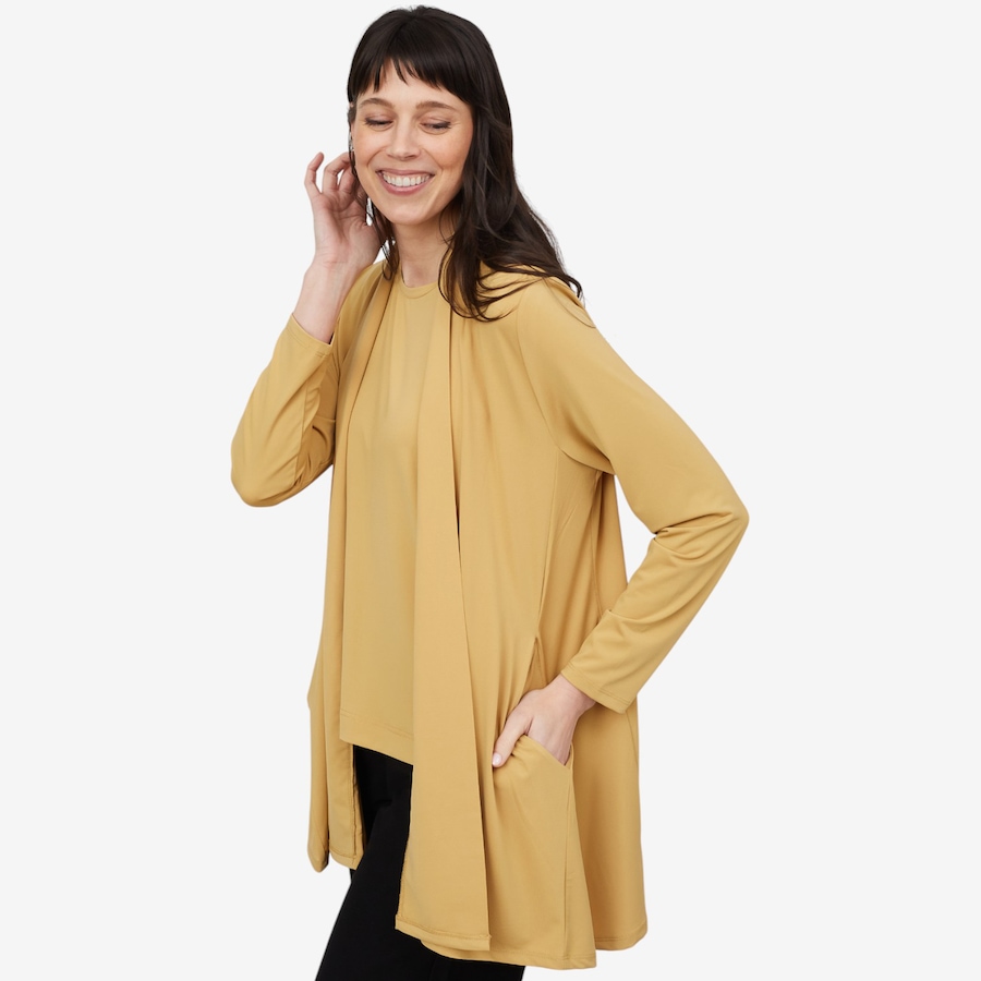 Image 103523_PRASD.jpg, Product 103-523 / Price $39.33, Wynne Style Matte Jersey Cardigan from Wynnelayers on TSC.ca's Fashion department