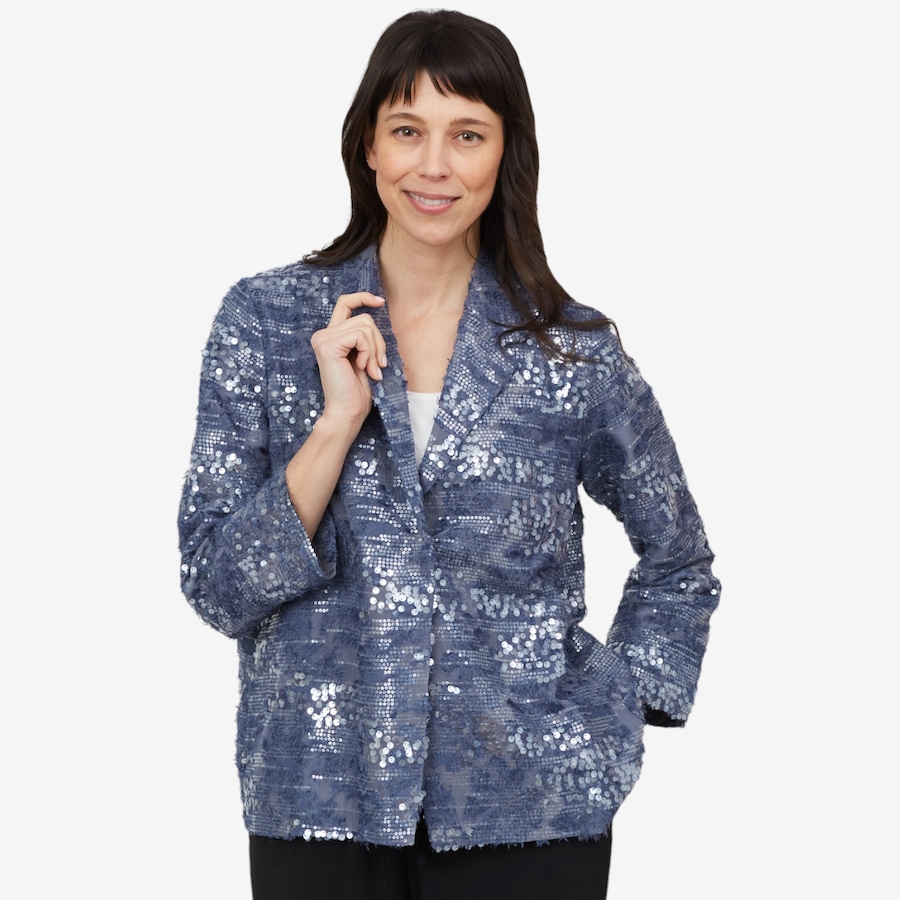 Image 103527_DKCH.jpg, Product 103-527 / Price $64.33, Wynne Style Sequin Chiffon Jacket from Wynnelayers on TSC.ca's Fashion department
