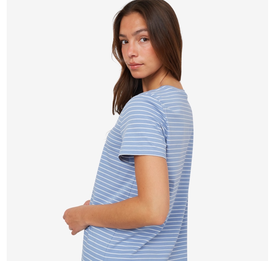 Image 103537_ALTMORE1.jpg, Product 103-537 / Price $24.33, Wynne Style Cotton Span Striped Tee from Wynnelayers on TSC.ca's Fashion department