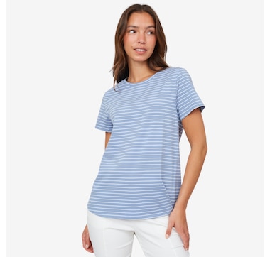 Wynne Style Cotton Span Striped Tee