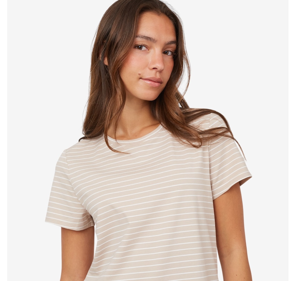 Image 103537_SNDCL.jpg, Product 103-537 / Price $24.33, Wynne Style Cotton Span Striped Tee from Wynnelayers on TSC.ca's Fashion department