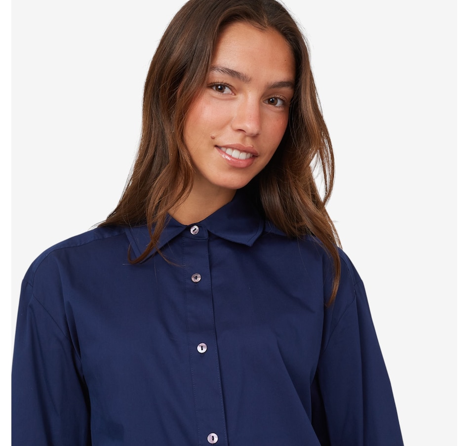 Image 103539_DEEIO.jpg, Product 103-539 / Price $49.33, Wynne Style Lace Combo Poplin Shirt from Wynnelayers on TSC.ca's Fashion department