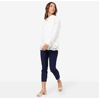 Wynne Style Lace Combo Poplin Shirt