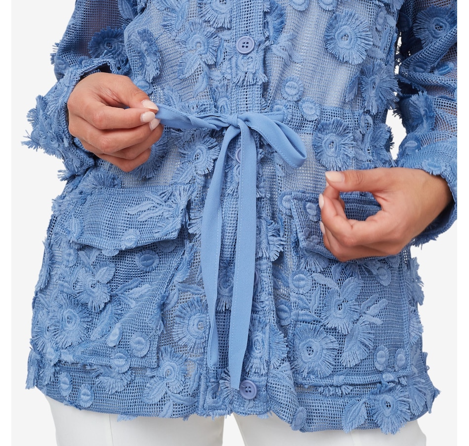 Image 103543_ALTMORE1.jpg, Product 103-543 / Price $69.33, Wynne Style Embroidered Mesh Summer Jacket from Wynnelayers on TSC.ca's Fashion department