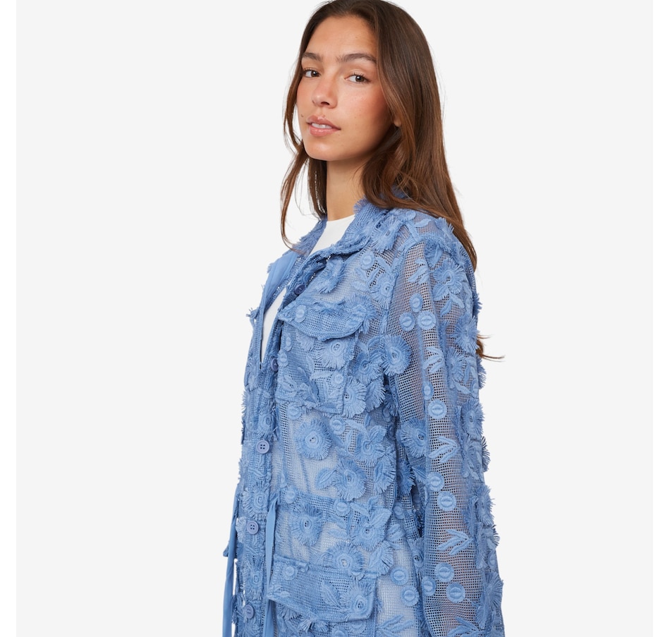 Image 103543_ALTMORE2.jpg, Product 103-543 / Price $69.33, Wynne Style Embroidered Mesh Summer Jacket from Wynnelayers on TSC.ca's Fashion department