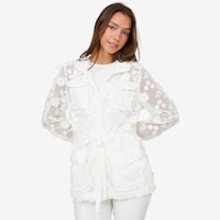 Wynne Style Embroidered Mesh Summer Jacket