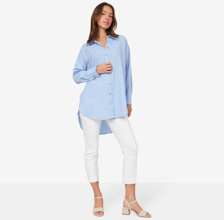 Wynne Style Linen Blend Summer Shirt - TSC.ca