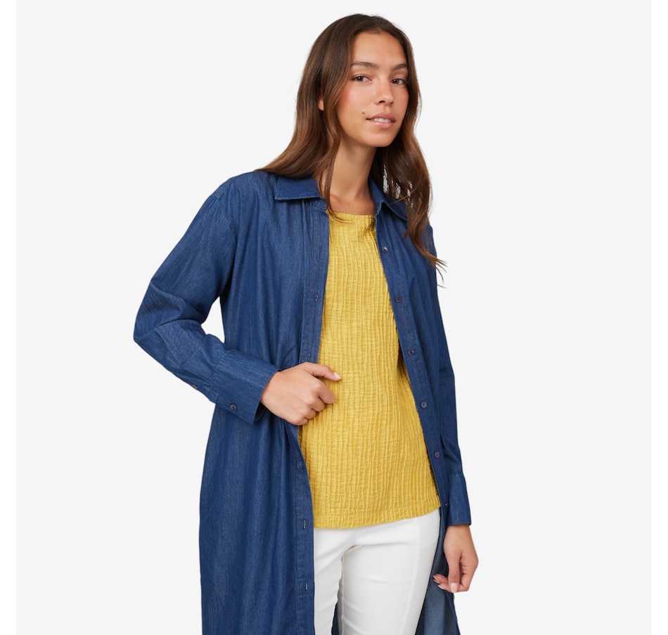 Image 103545_DKW.jpg, Product 103-545 / Price $54.33, Wynne Style Chambray Duster from Wynnelayers on TSC.ca's Fashion department