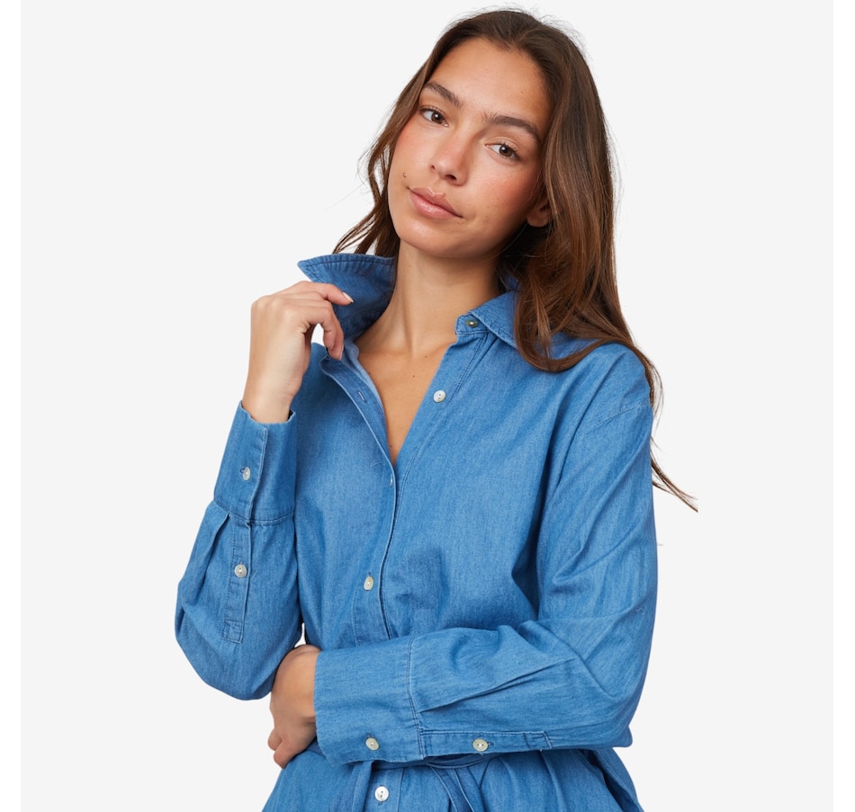 Image 103545_MMW.jpg, Product 103-545 / Price $54.33, Wynne Style Chambray Duster from Wynnelayers on TSC.ca's Fashion department