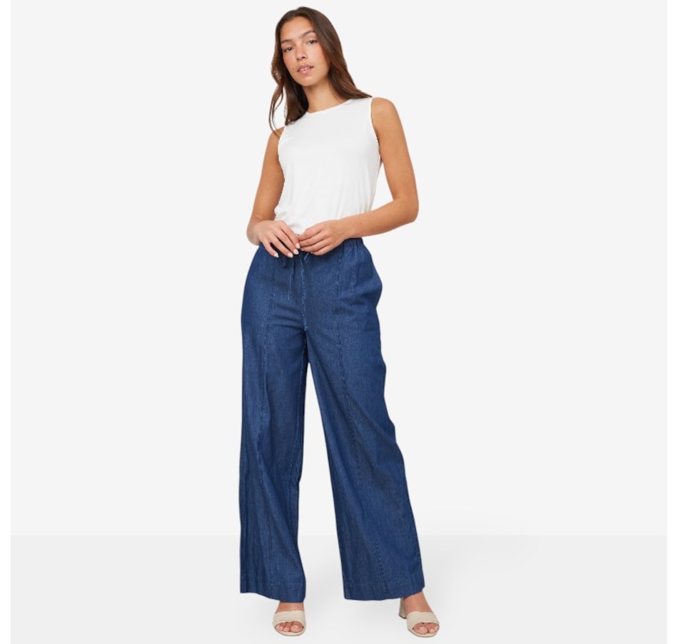 Image 103546_DKW.jpg, Product 103-546 / Price $39.33, Wynne Style Chambray Drawstring Pant from Wynnelayers on TSC.ca's Fashion department