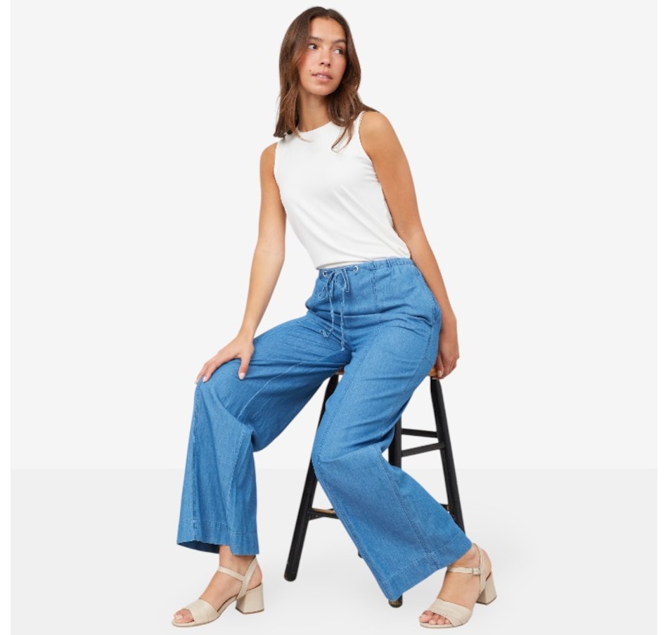 Image 103546_MMW.jpg, Product 103-546 / Price $39.33, Wynne Style Chambray Drawstring Pant from Wynnelayers on TSC.ca's Fashion department