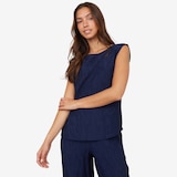 Wynne Style Textured Crinkle Fabric Top