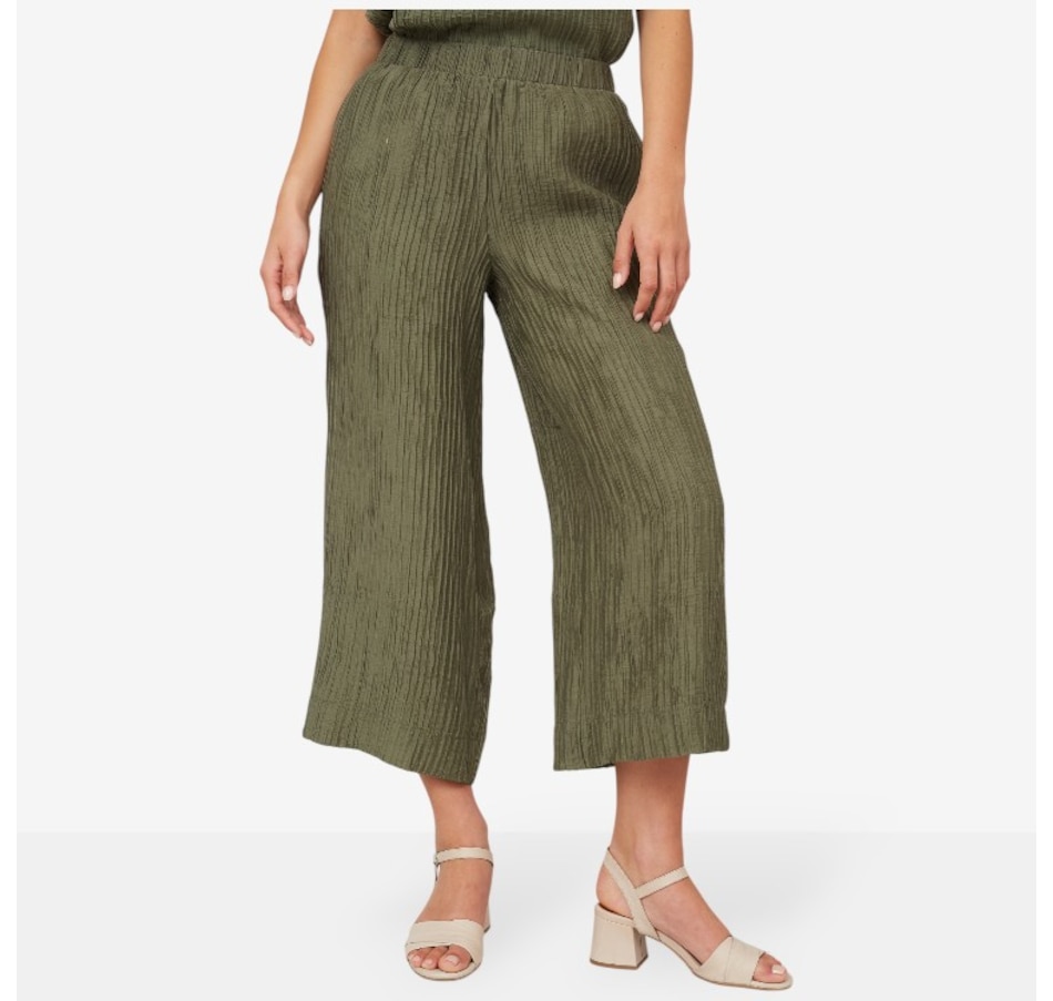 Image 103551_OLIGR.jpg, Product 103-551 / Price $39.33, Wynne Style Textured Crinkle Pant from Wynnelayers on TSC.ca's Fashion department