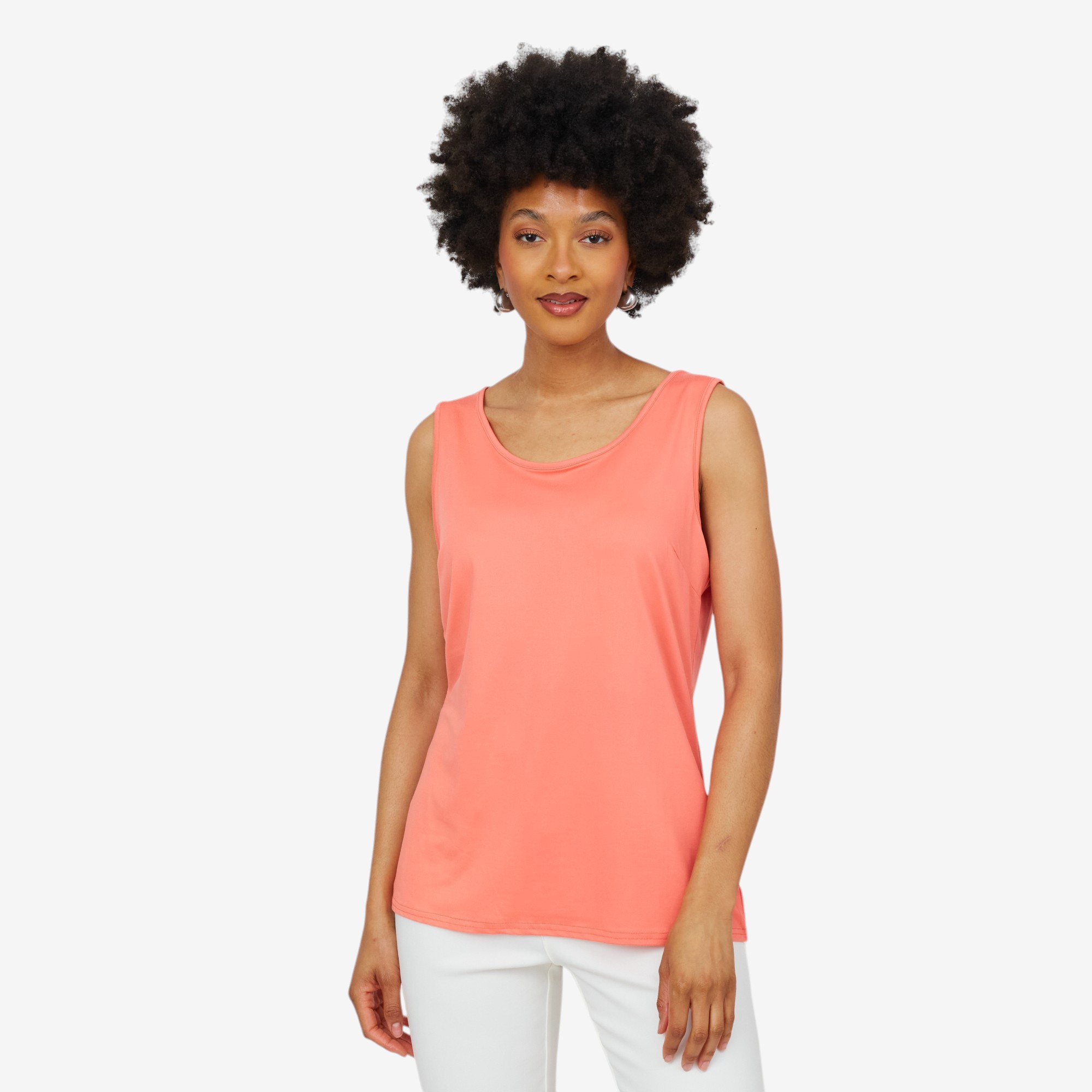Apricot Dandelion Embroidered Linen Top - TSC.ca