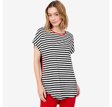 Guillaume Mixed Media Dolman Tunic
