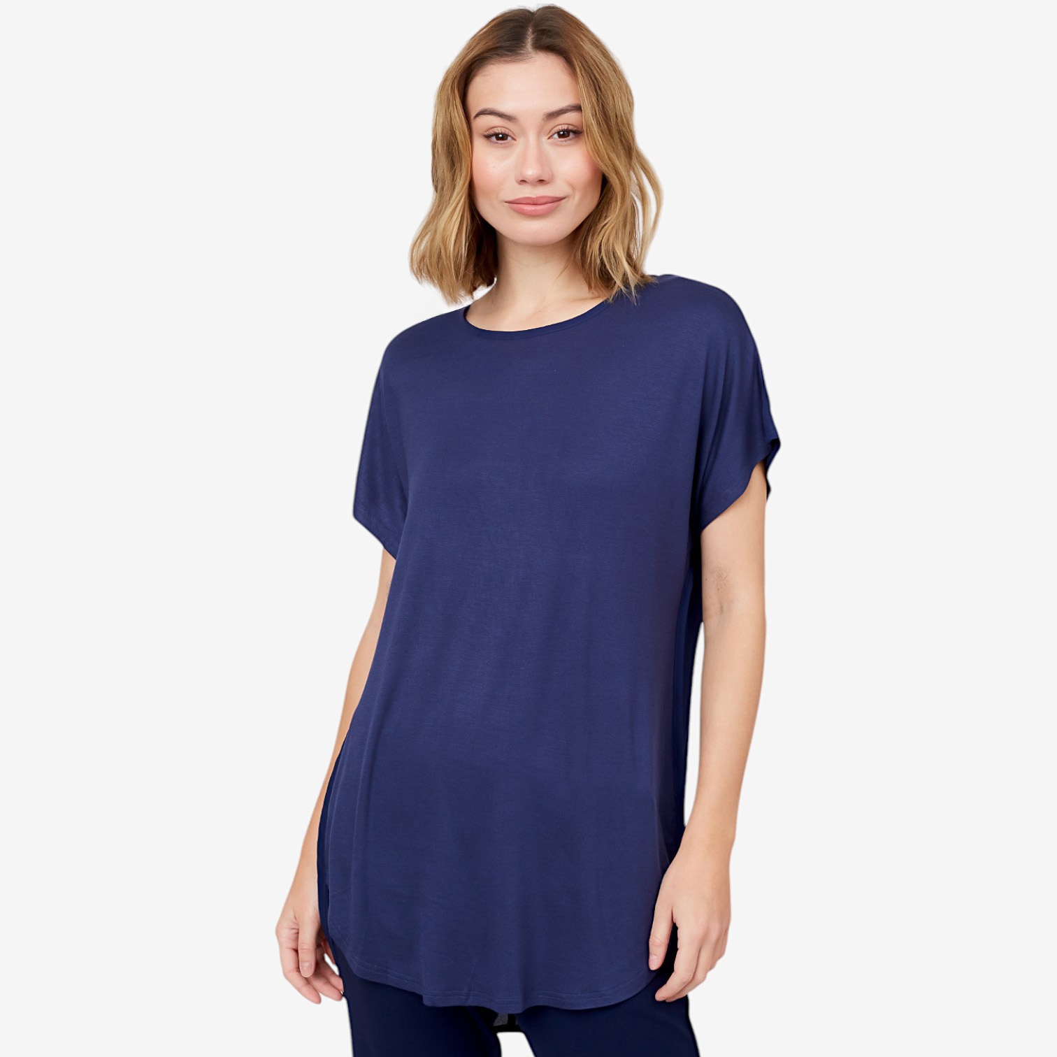 トップス double scallop docking tunic Guillaume Mixed Media Dolman Tunic - TSC.ca