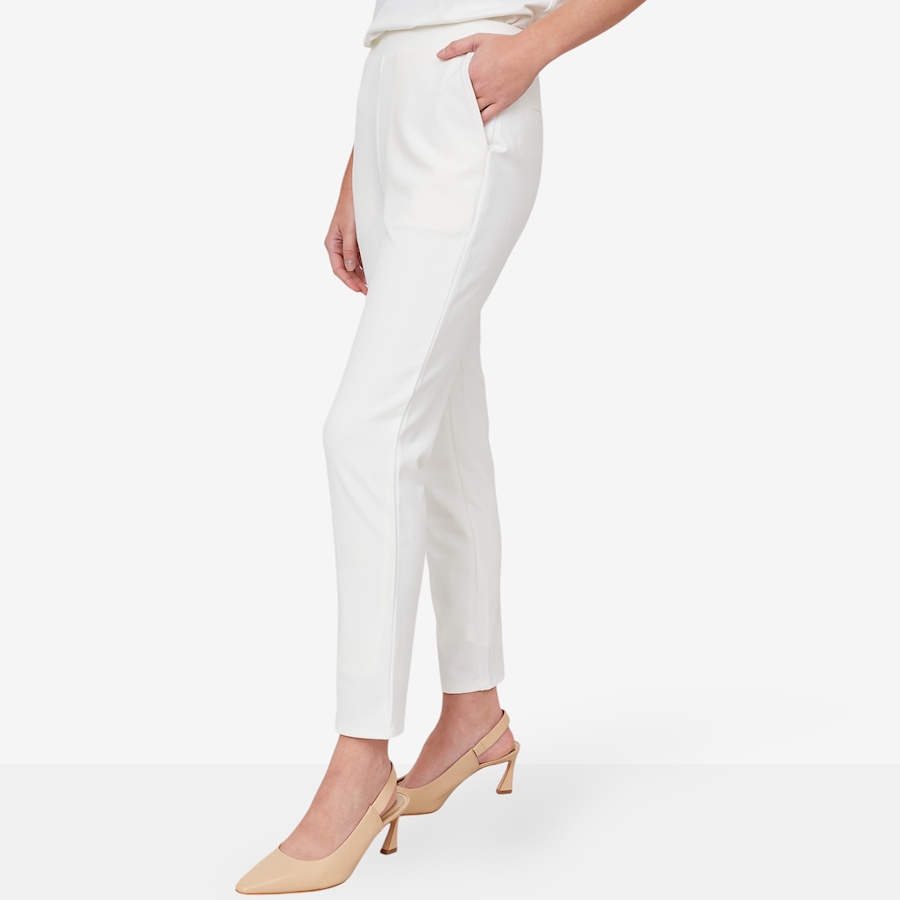 Image 103568_WHT.jpg, Product 103-568 / Price $44.33, Guillaume Stretch Crepe Slim Ankle Pant from Guillaume on TSC.ca's Fashion department