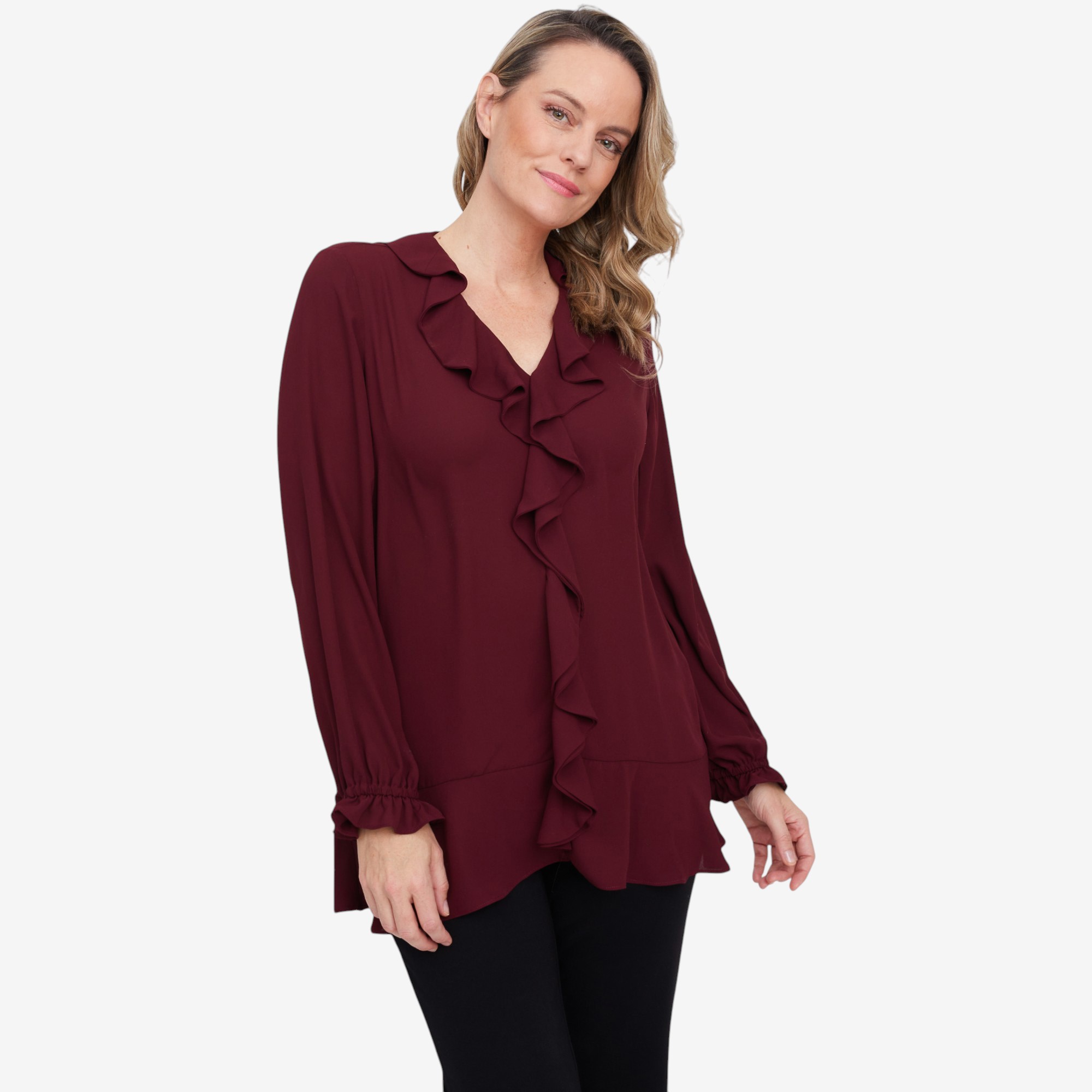 Guillaume Cascade Ruffle Blouse - TSC.ca