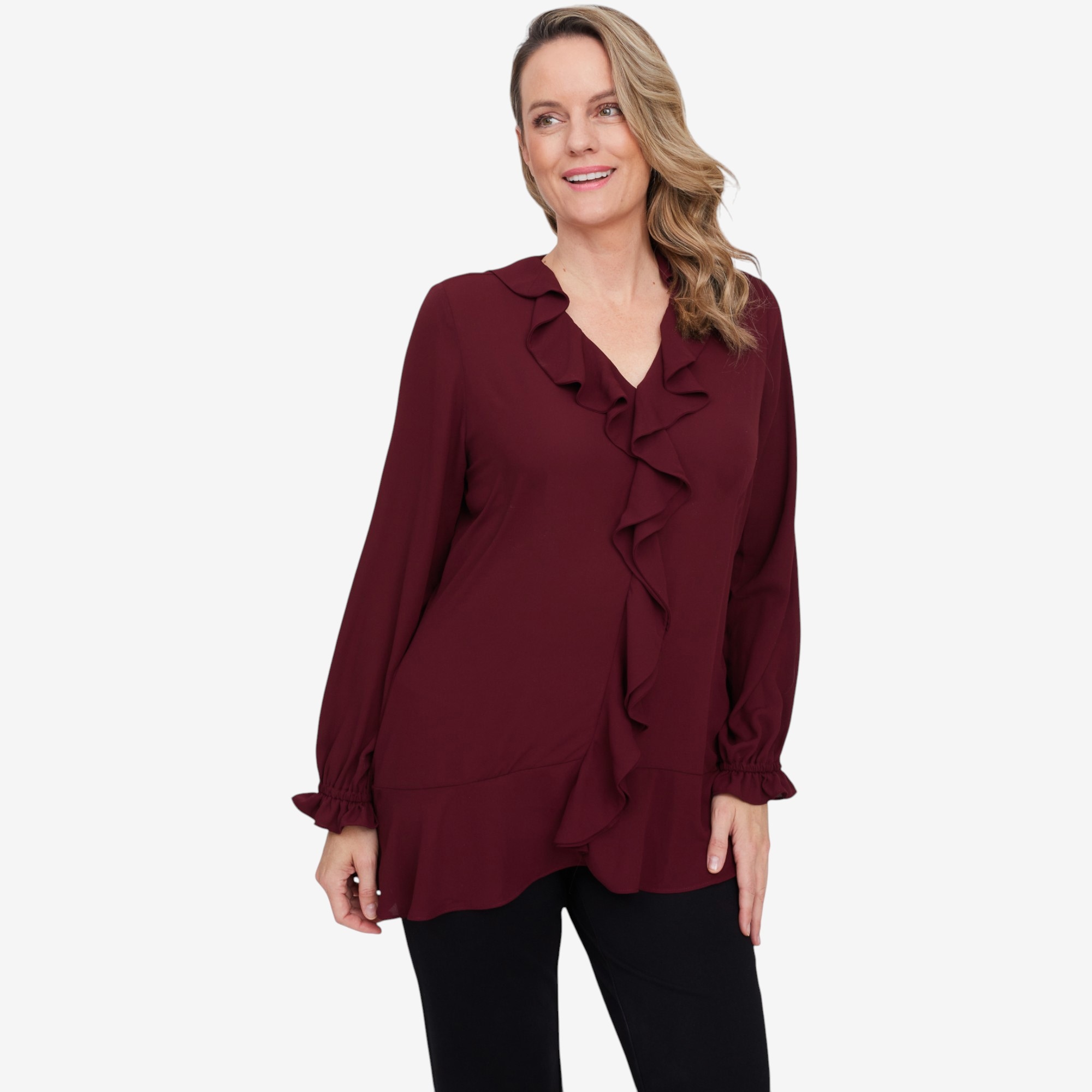 Guillaume Cascade Ruffle Blouse - TSC.ca