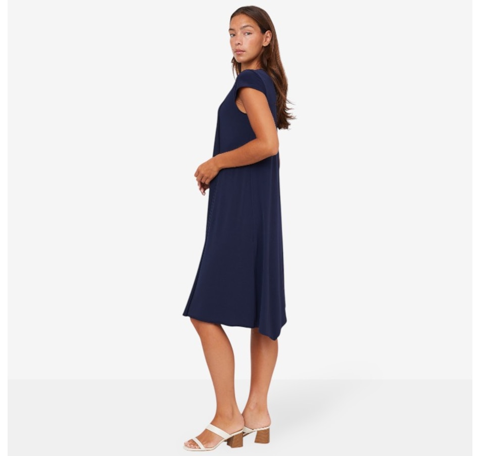 Image 103600_ALTMORE1.jpg, Product 103-600 / Price $59.88, Marallis Cap Sleeve Draped Front Dress from Marallis on TSC.ca's Fashion department