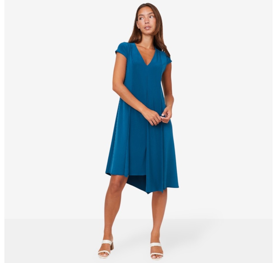 Image 103600_TLE.jpg, Product 103-600 / Price $59.88, Marallis Cap Sleeve Draped Front Dress from Marallis on TSC.ca's Fashion department