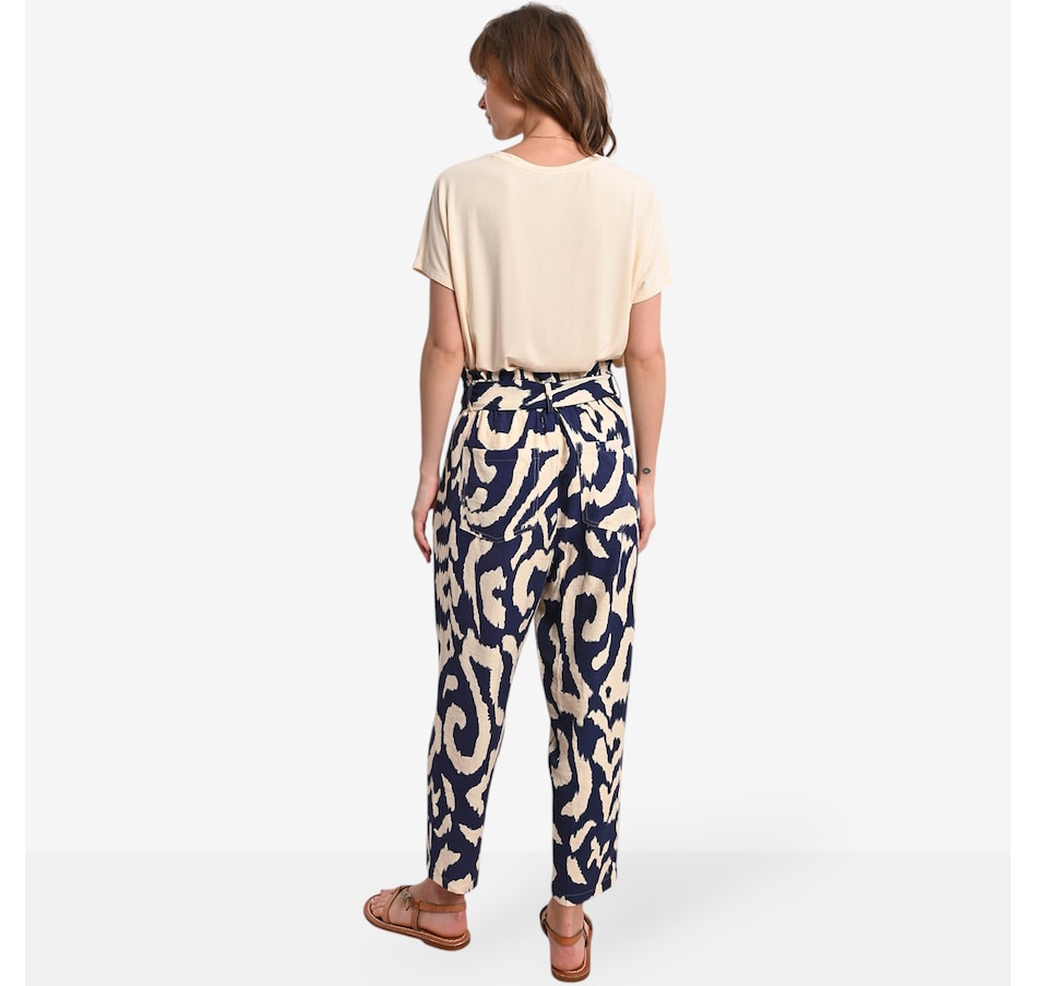 Image 103629_ALTMORE2.jpg, Product 103-629 / Price $69.88, Molly Bracken Printed Pant with Tie Belt from Molly Bracken on TSC.ca's Fashion department